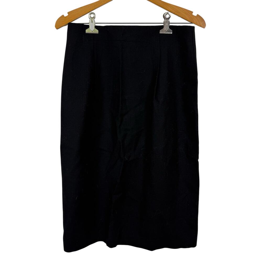 Vintage 90s Talbots Women 100% Wool Pencil Skirt Size 10 USA Made Career Office